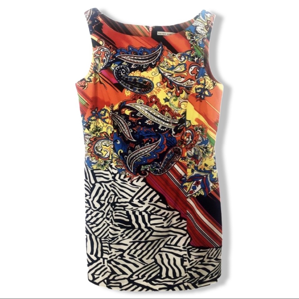 Peter Nygard | colorful multi print dress